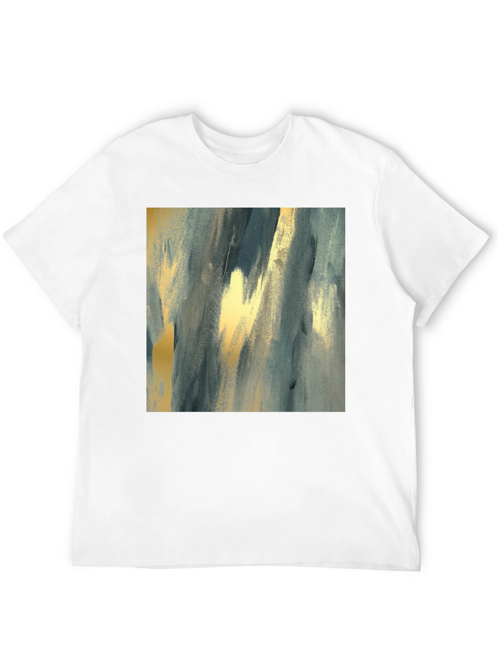 Abstract Art Print Black T-Shirt