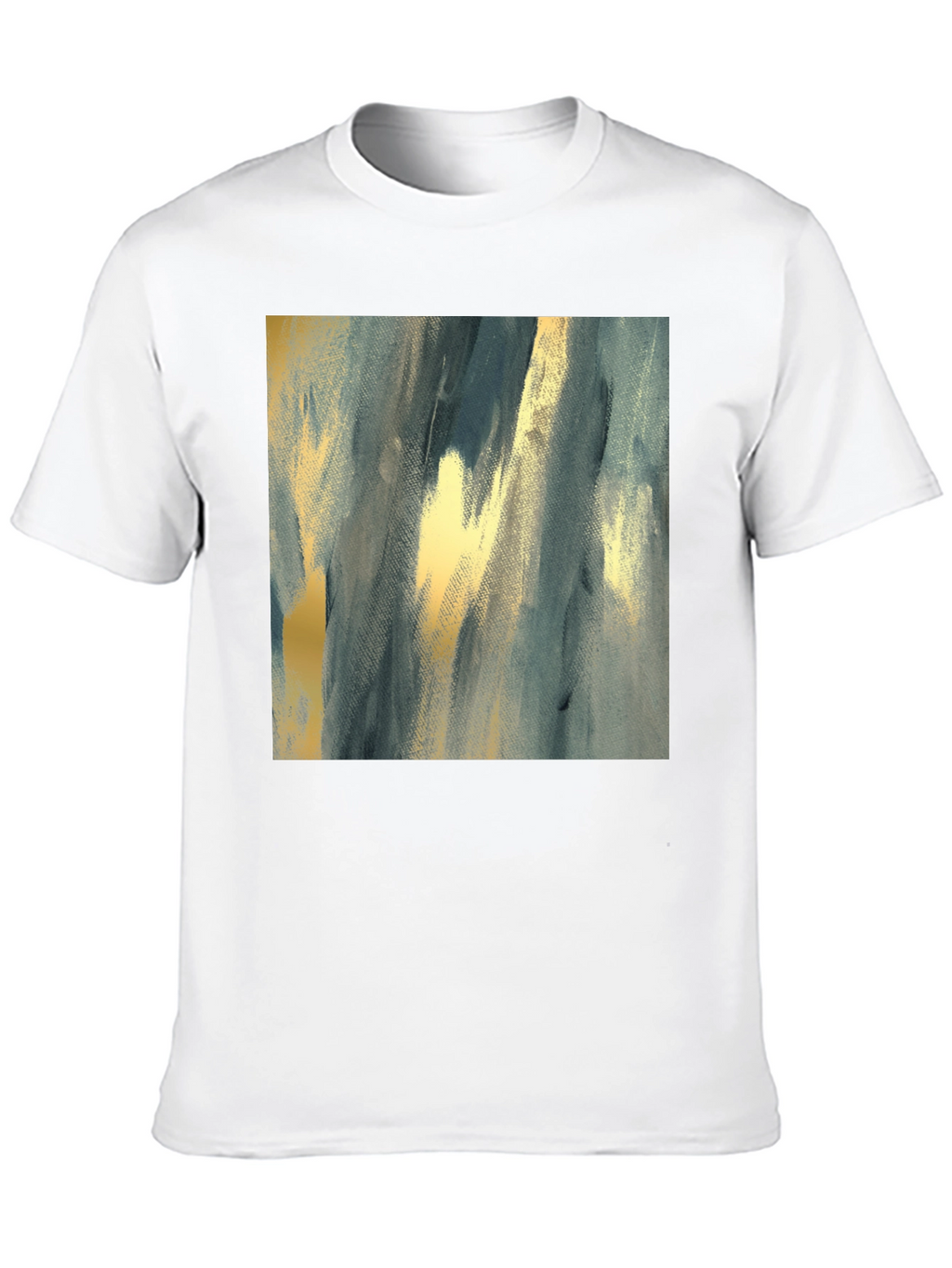 Abstract Art Print Black T-Shirt
