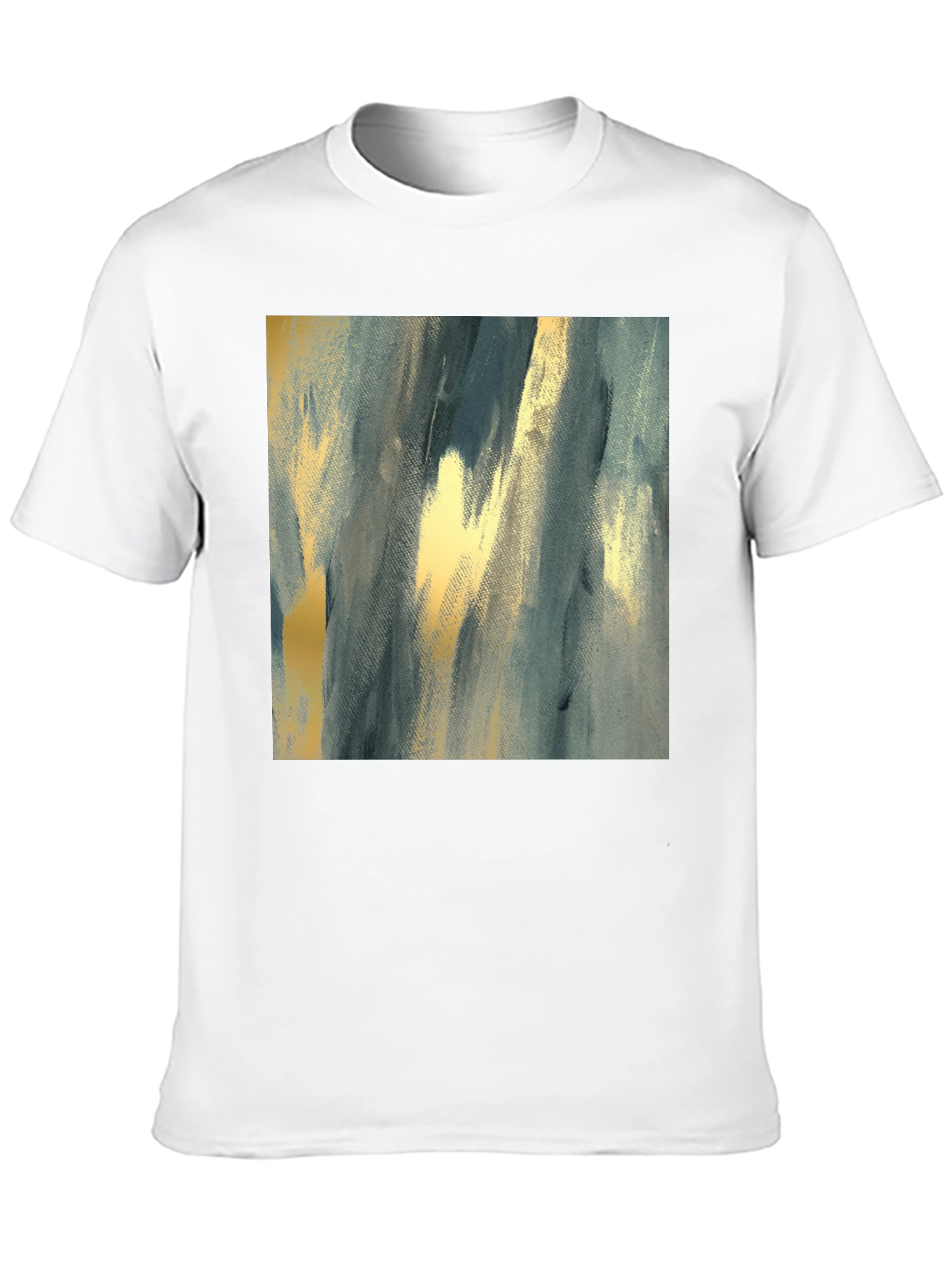 Abstract Art Print Black T-Shirt