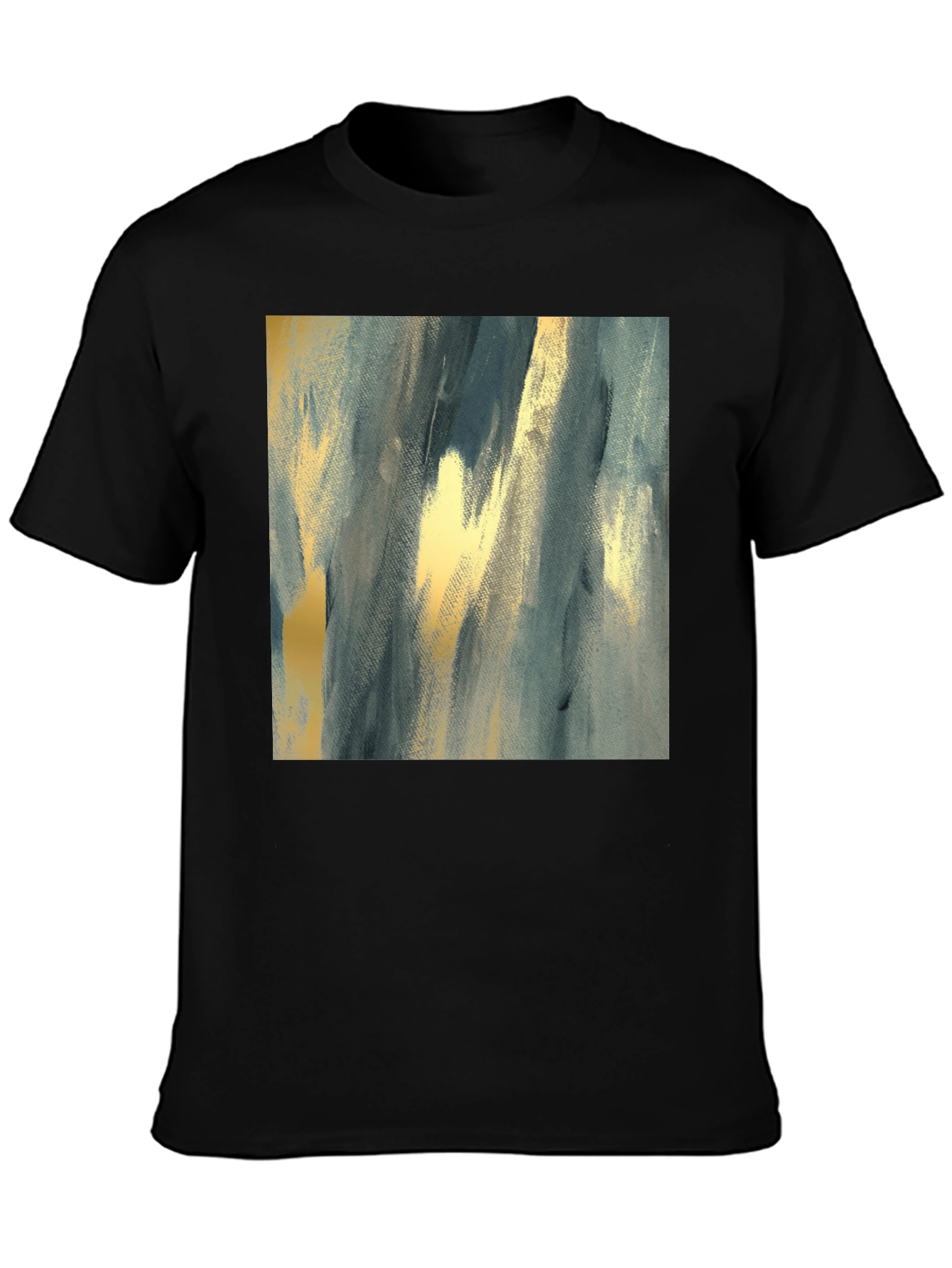 Abstract Art Print Black T-Shirt