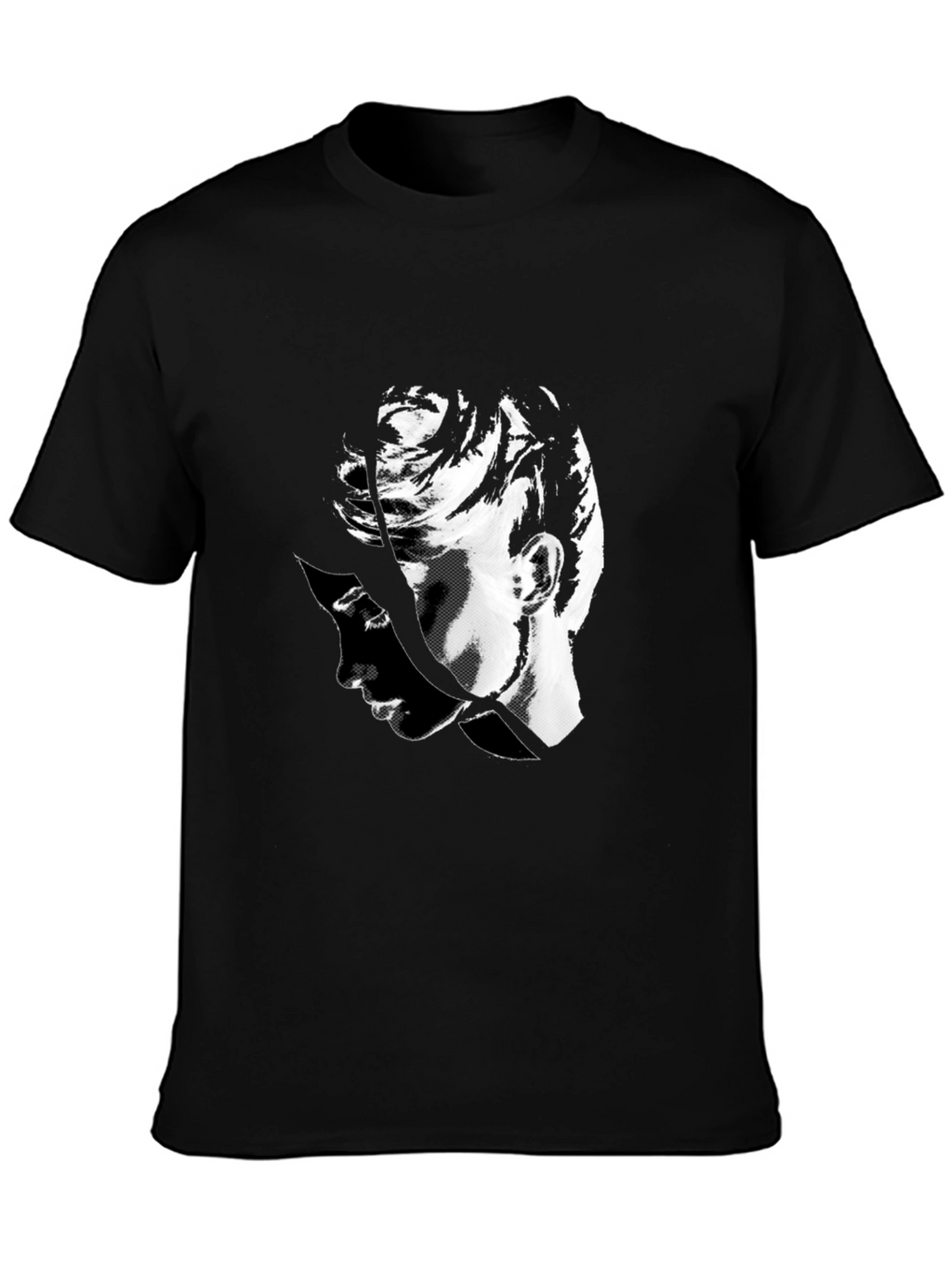 Abstract Portrait Black T-Shirt