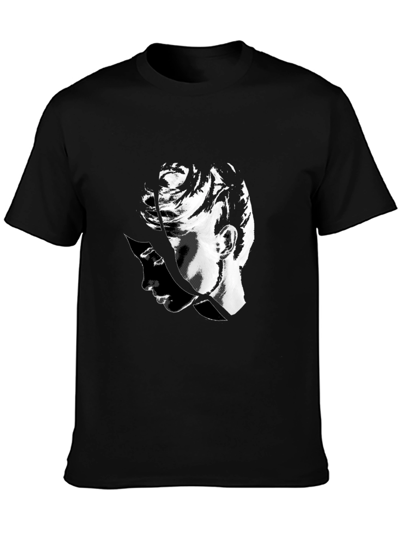 Abstract Portrait Black T-Shirt