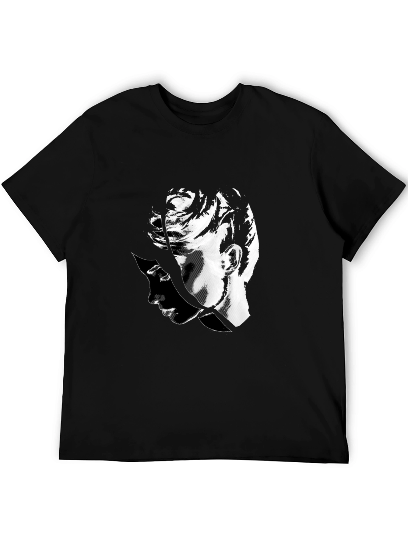 Abstract Portrait Black T-Shirt