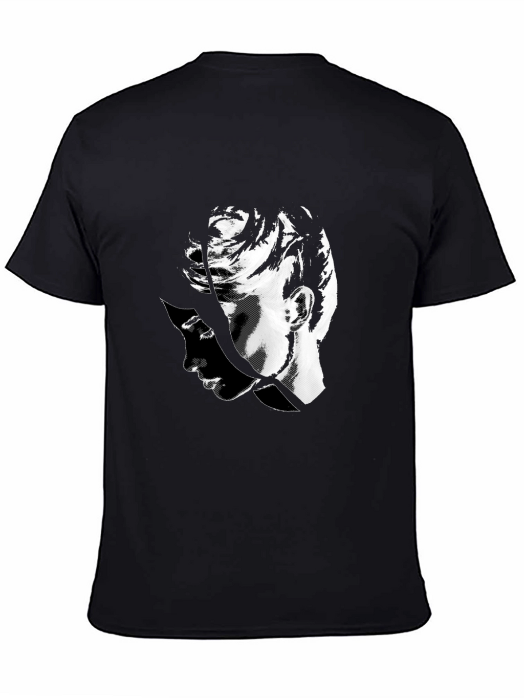 Abstract Portrait Black T-Shirt