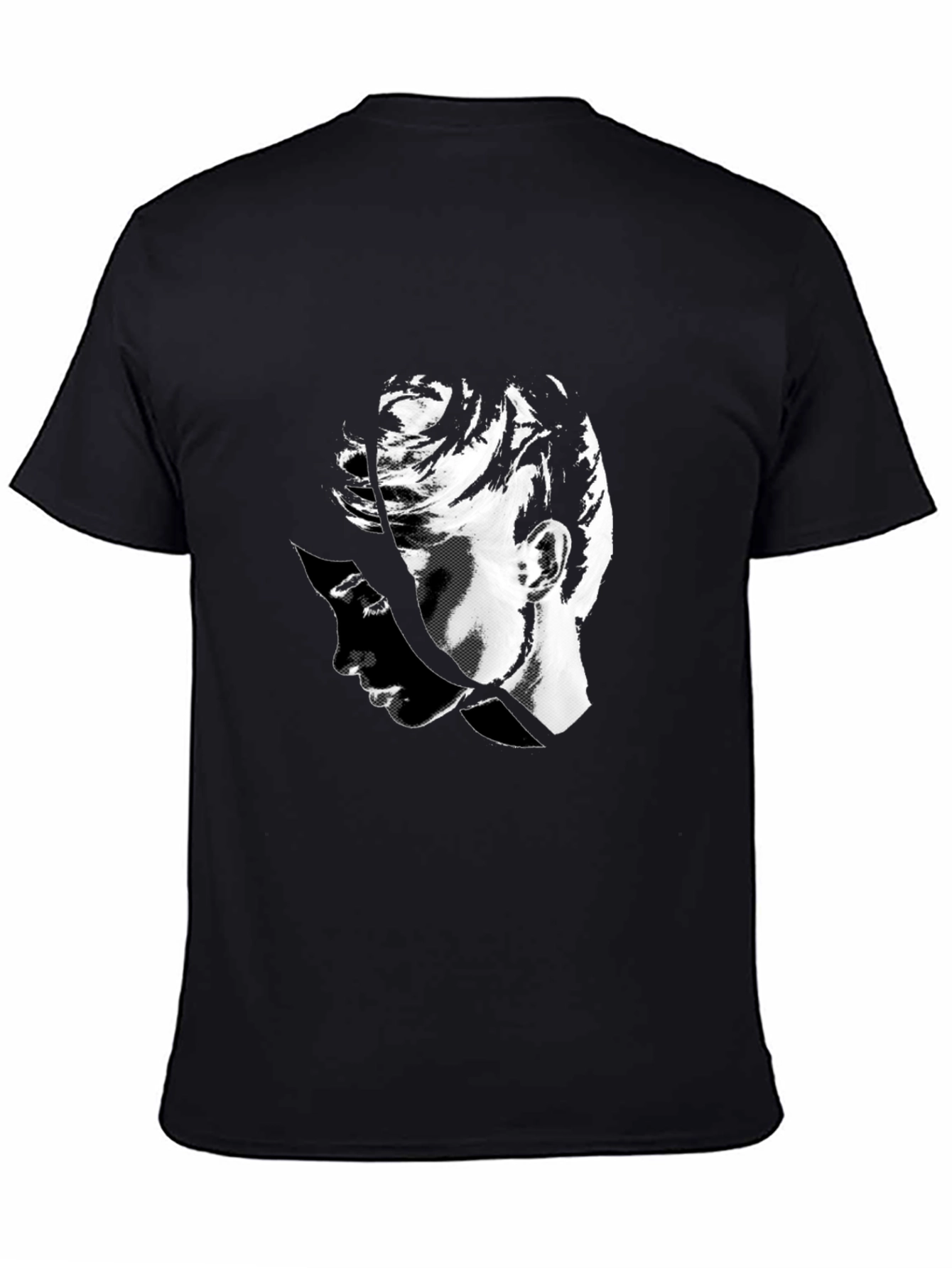 Abstract Portrait Black T-Shirt