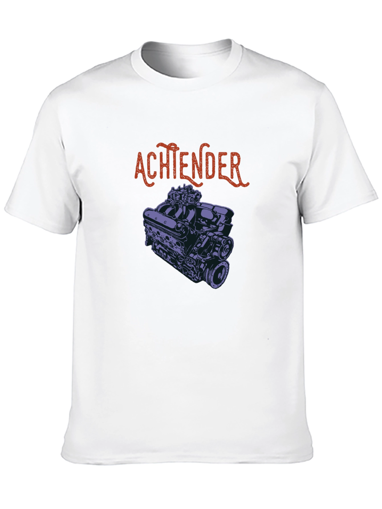 Achtender Engine Graphic T-Shirt - Black
