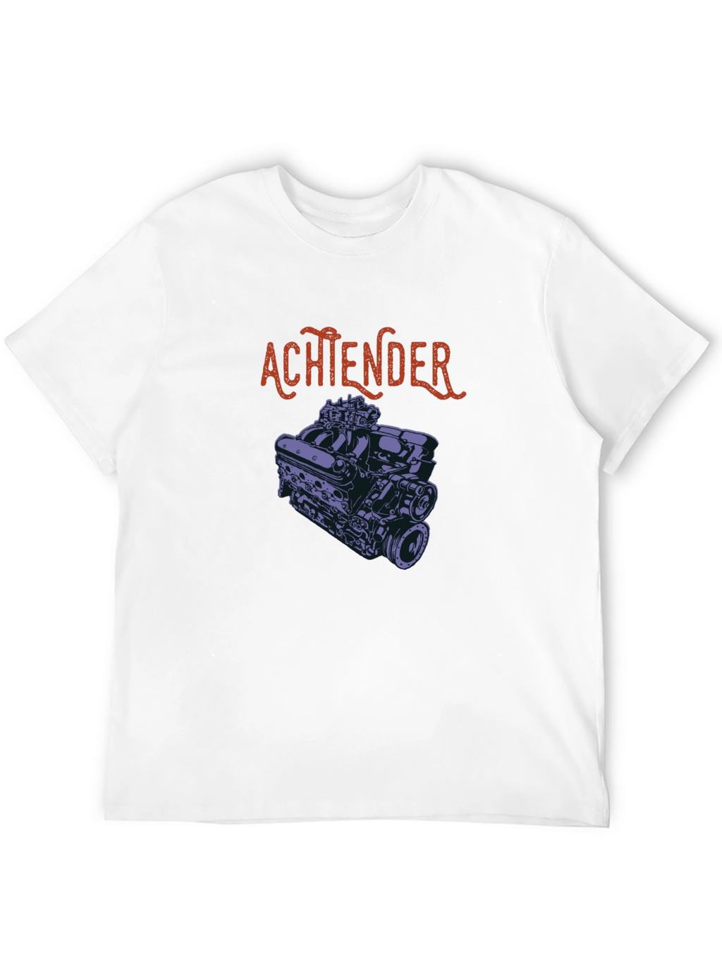 Achtender Engine Graphic T-Shirt - Black