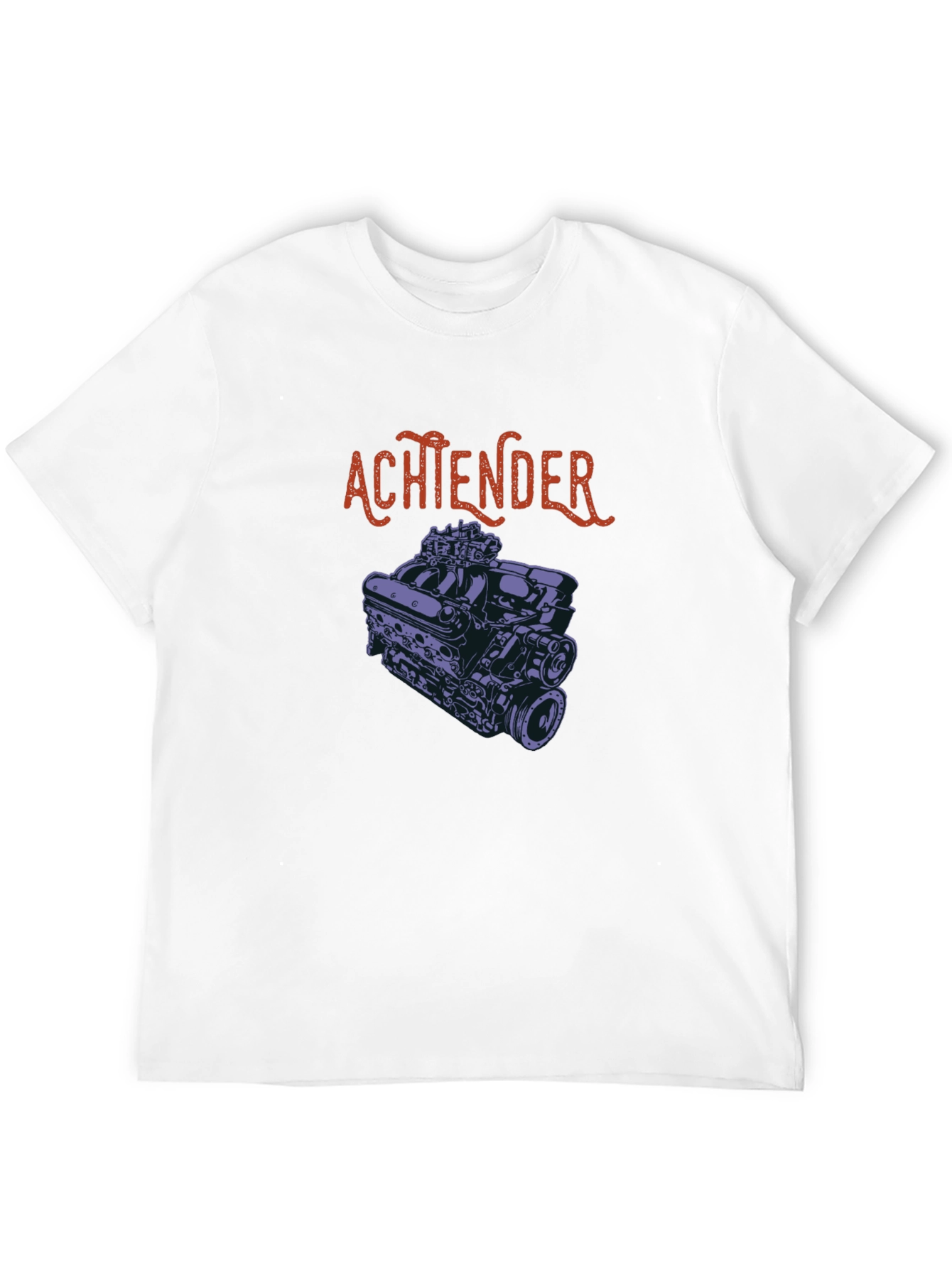 Achtender Engine Graphic T-Shirt - Black