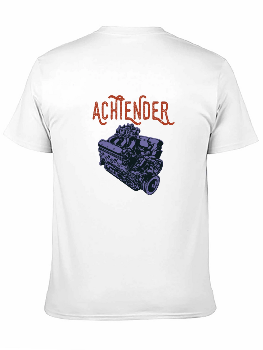 Achtender Engine Graphic T-Shirt - Black
