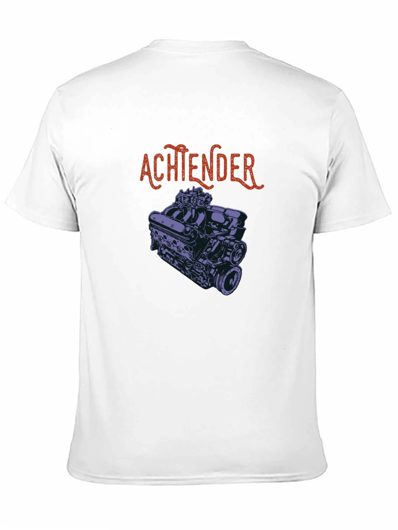 Achtender Engine Graphic T-Shirt - Black