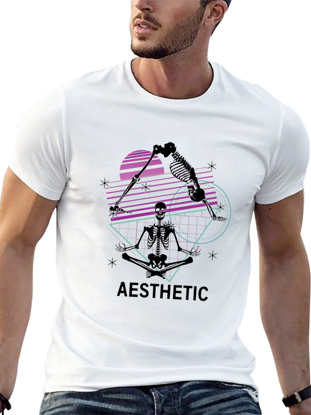 Aesthetic Skeleton Graphic Tee
