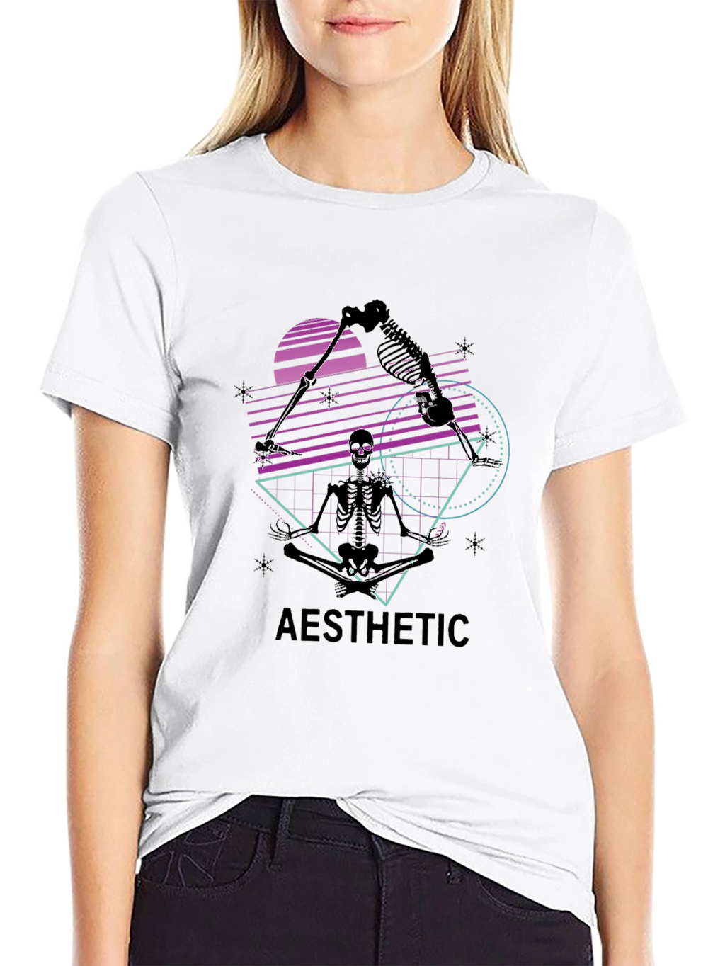 Aesthetic Skeleton Graphic Tee