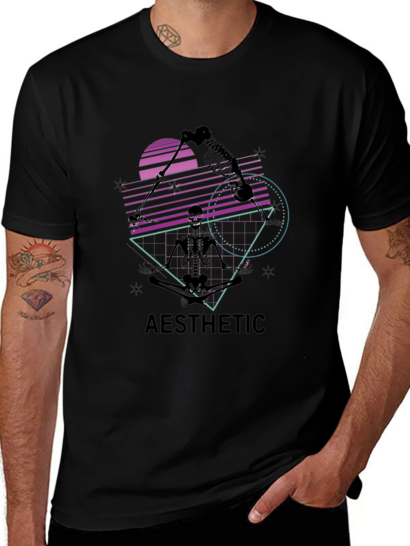 Aesthetic Skeleton Graphic Tee
