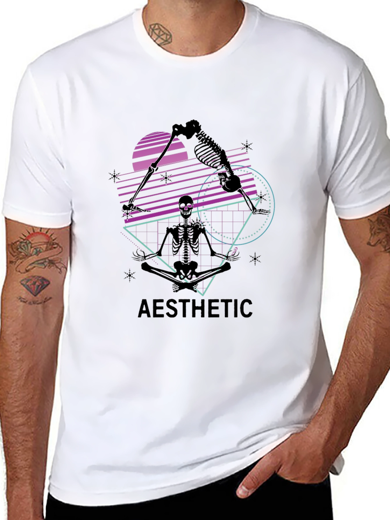 Aesthetic Skeleton Graphic Tee
