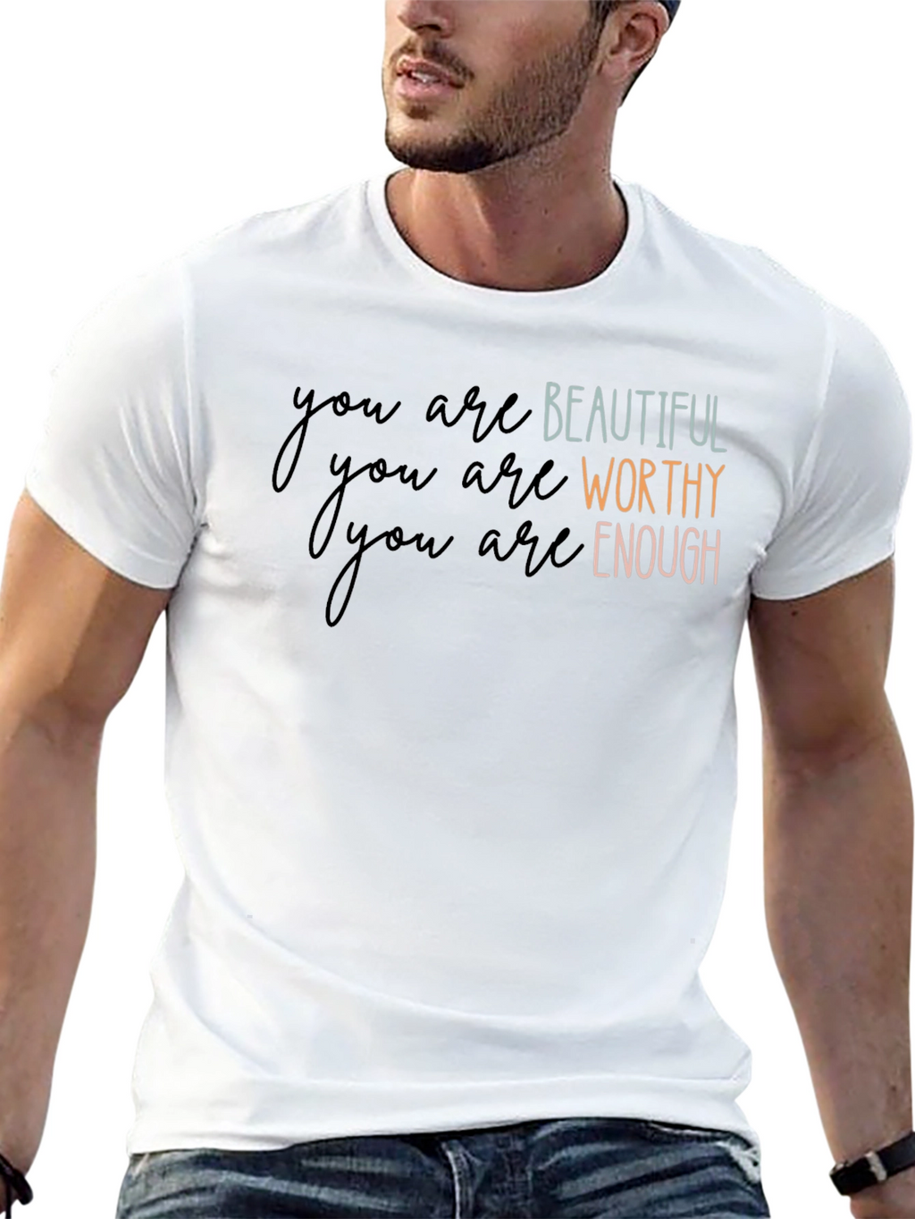 Affirmation T-Shirt: Beautiful Worthy Enough