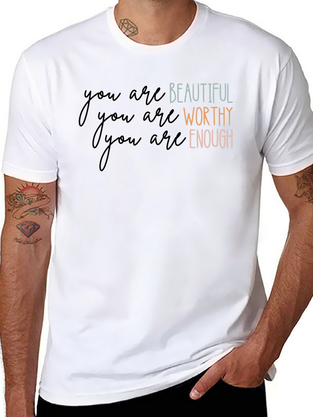 Affirmation T-Shirt: Beautiful Worthy Enough