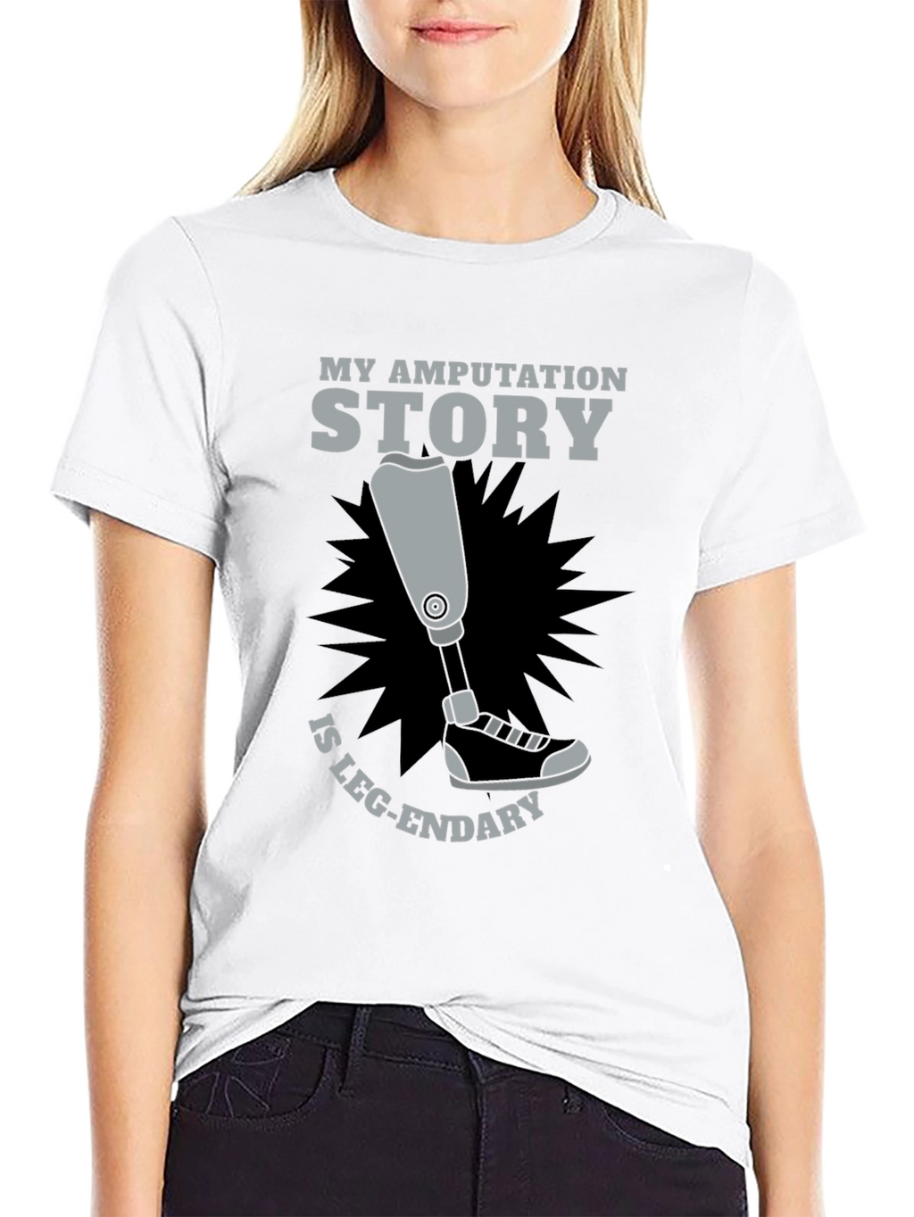 Amputation Story Leg-endary Graphic T-Shirt