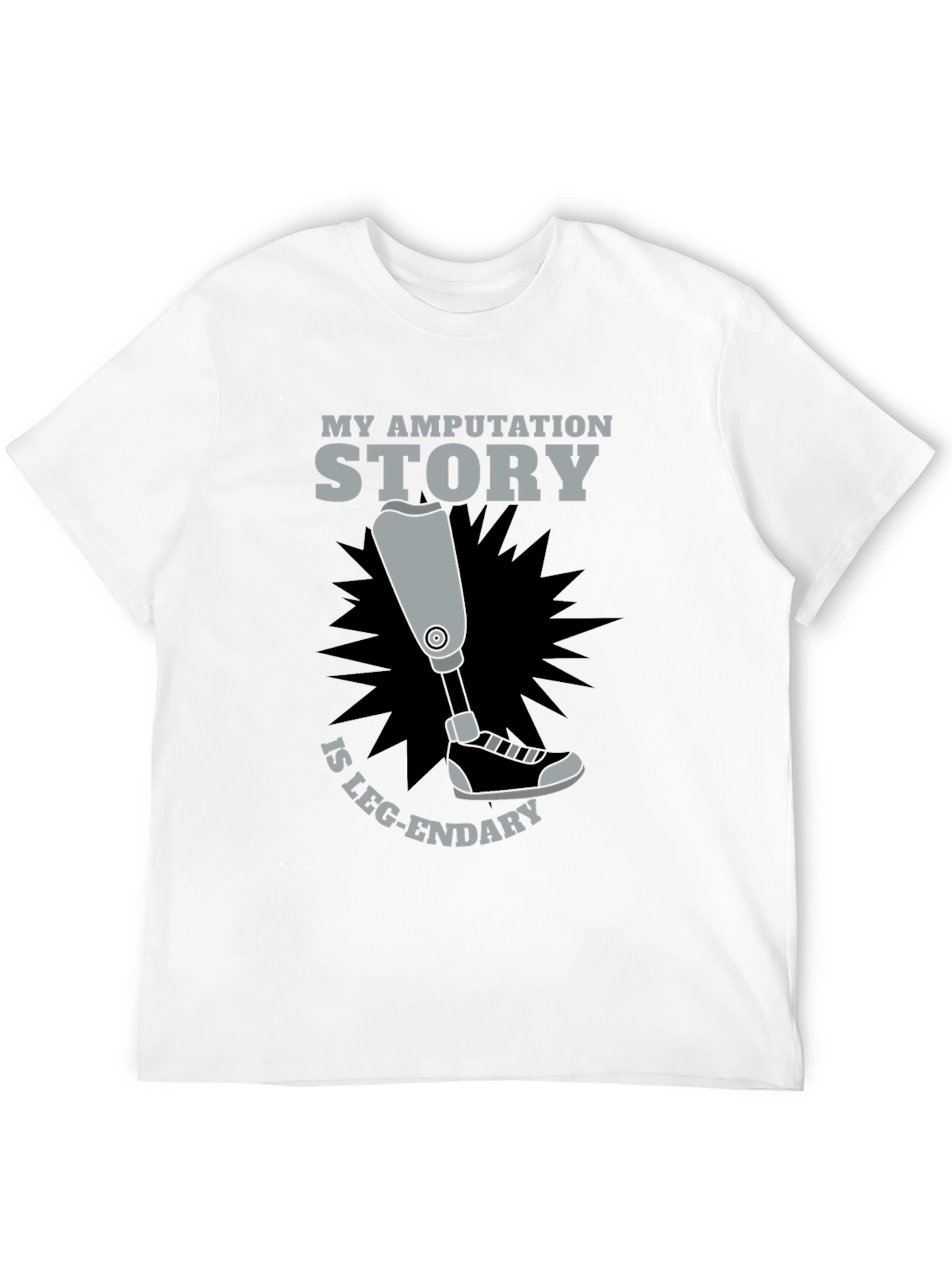 Amputation Story Leg-endary Graphic T-Shirt