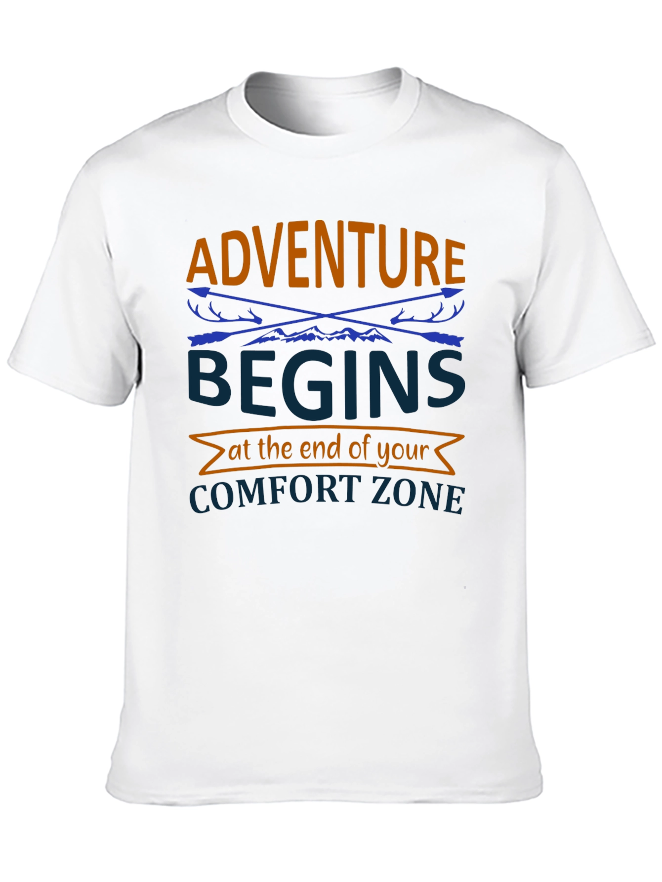 Adventure Begins Comfort Zone Graphic Tee