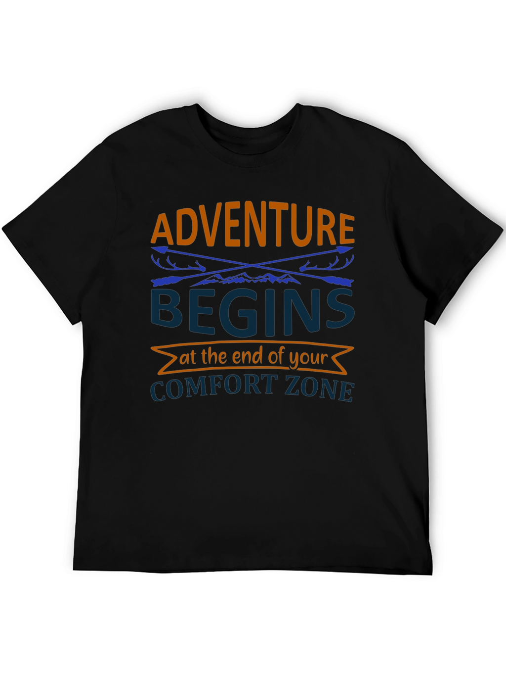 Adventure Begins Comfort Zone Graphic Tee