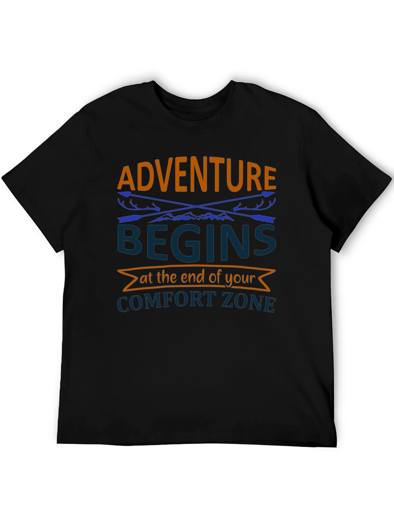 Adventure Begins Comfort Zone Graphic Tee