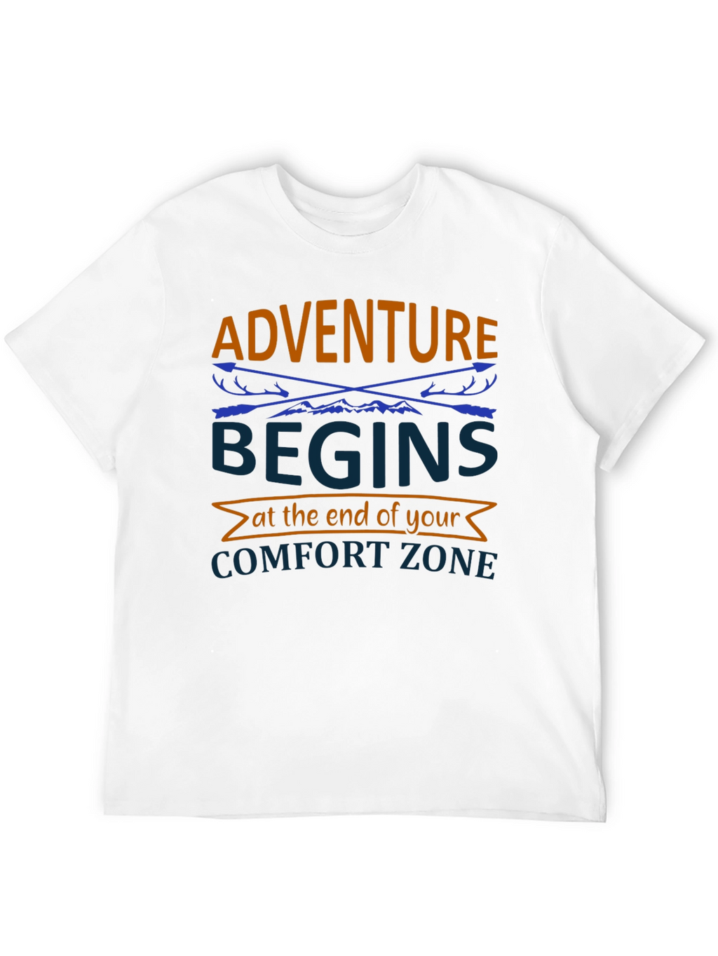 Adventure Begins Comfort Zone Graphic Tee