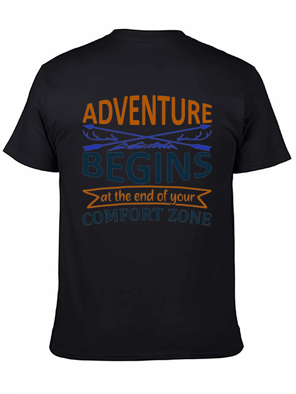Adventure Begins Comfort Zone Graphic Tee