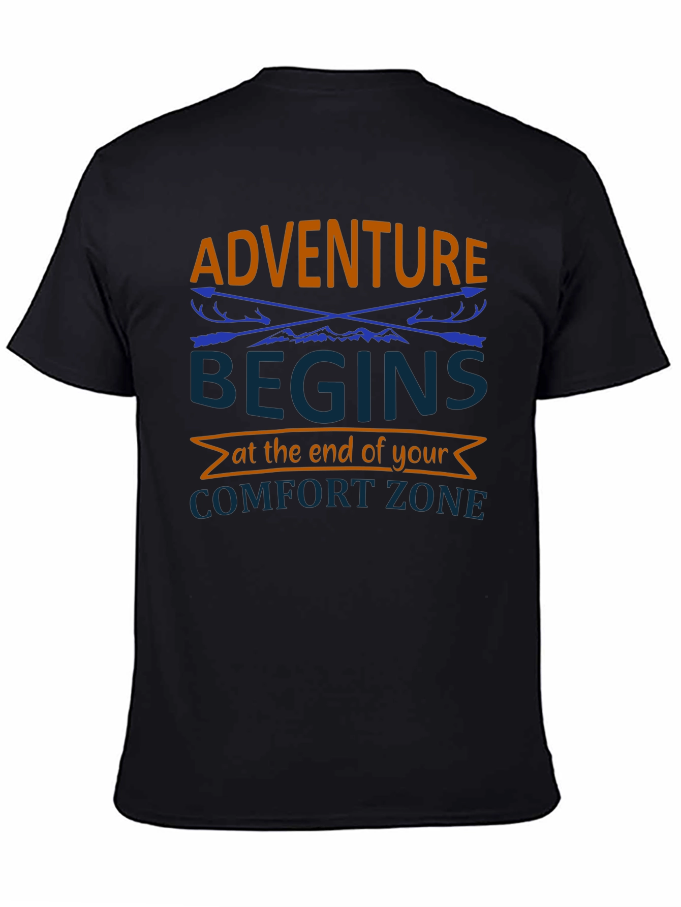 Adventure Begins Comfort Zone Graphic Tee