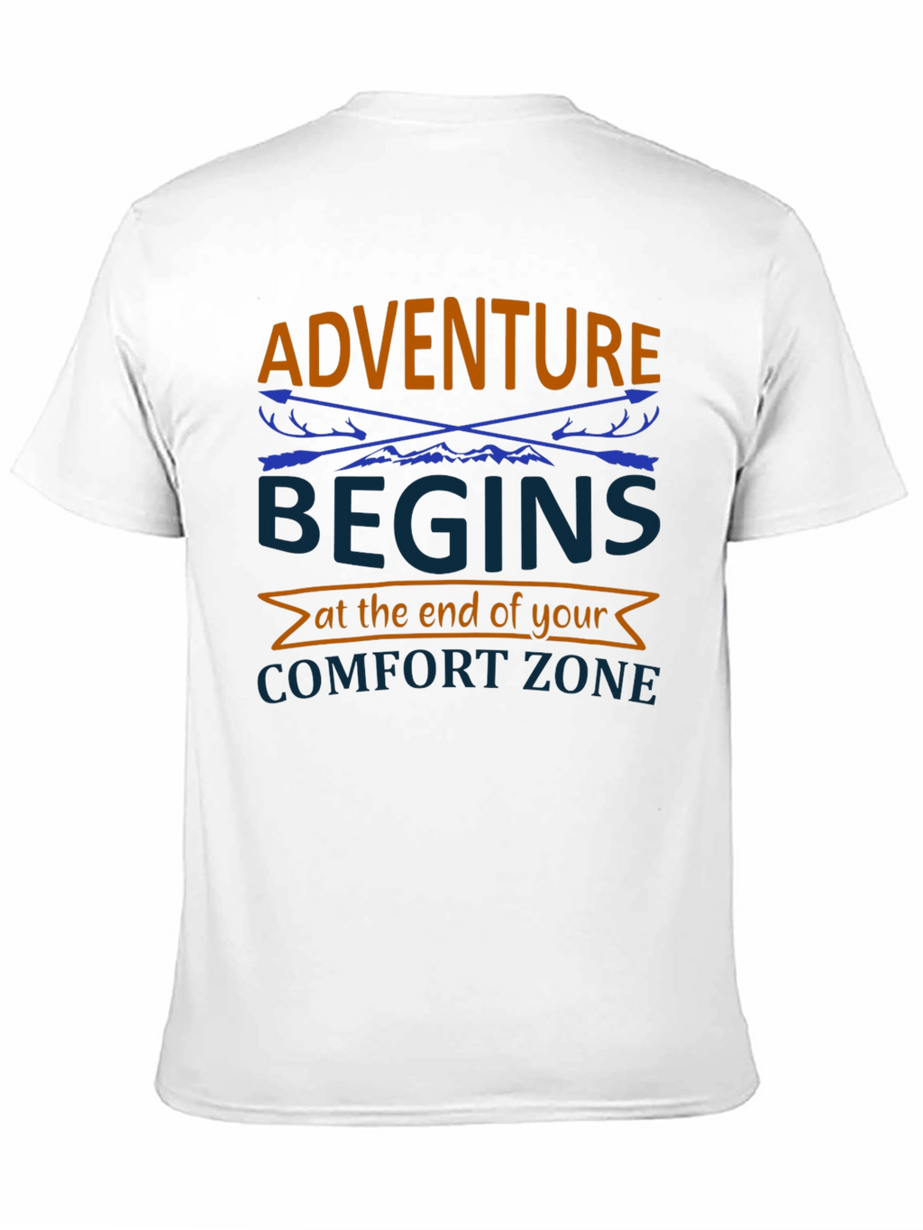 Adventure Begins Comfort Zone Graphic Tee