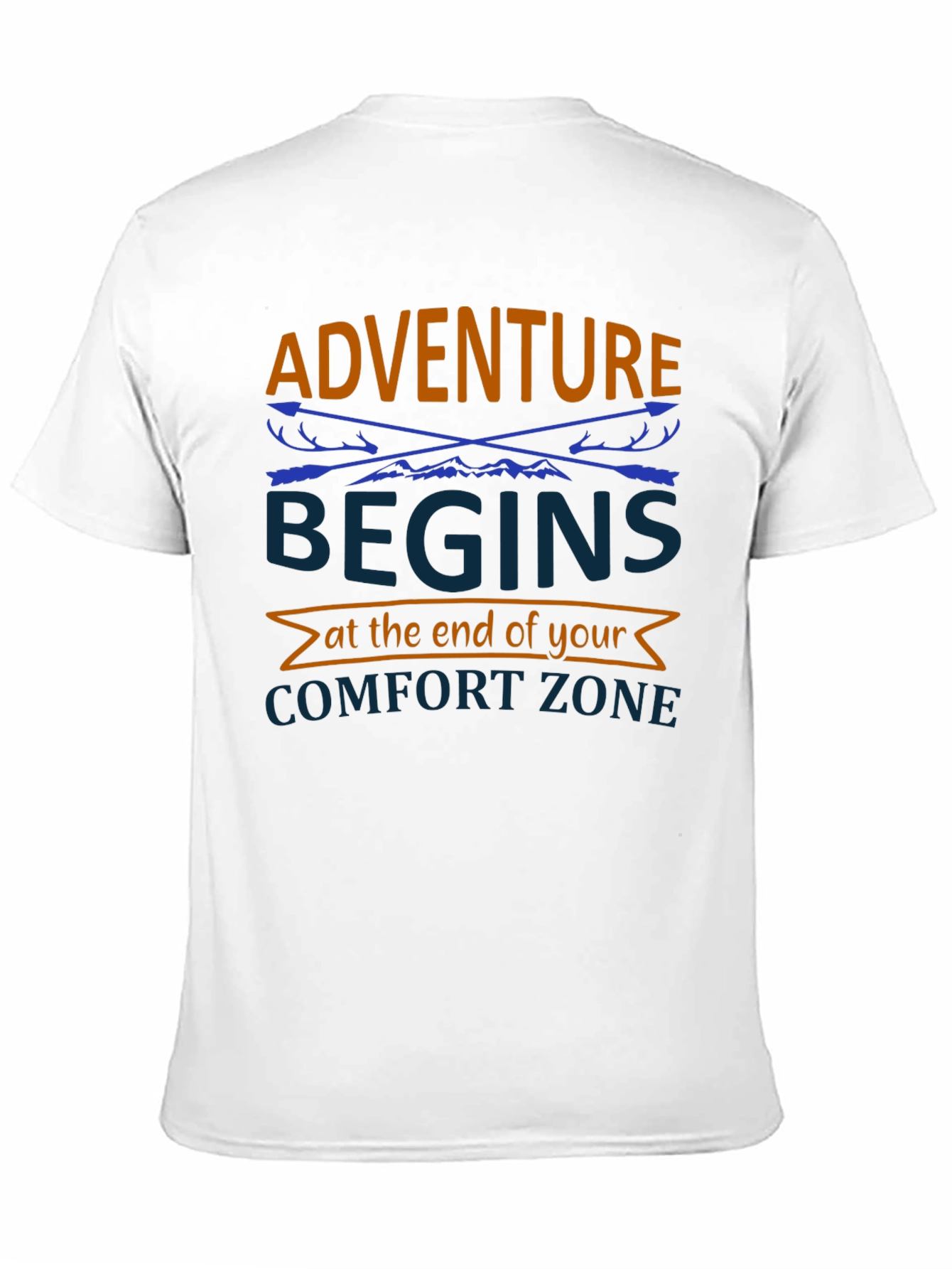 Adventure Begins Comfort Zone Graphic Tee