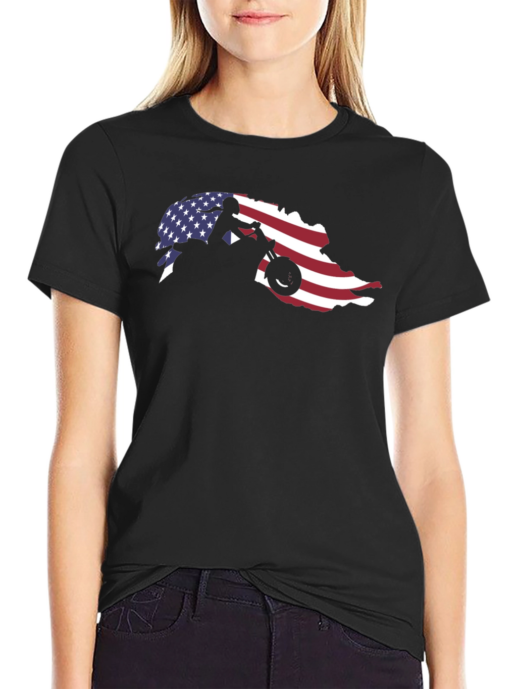 American Flag Motocross T-Shirt