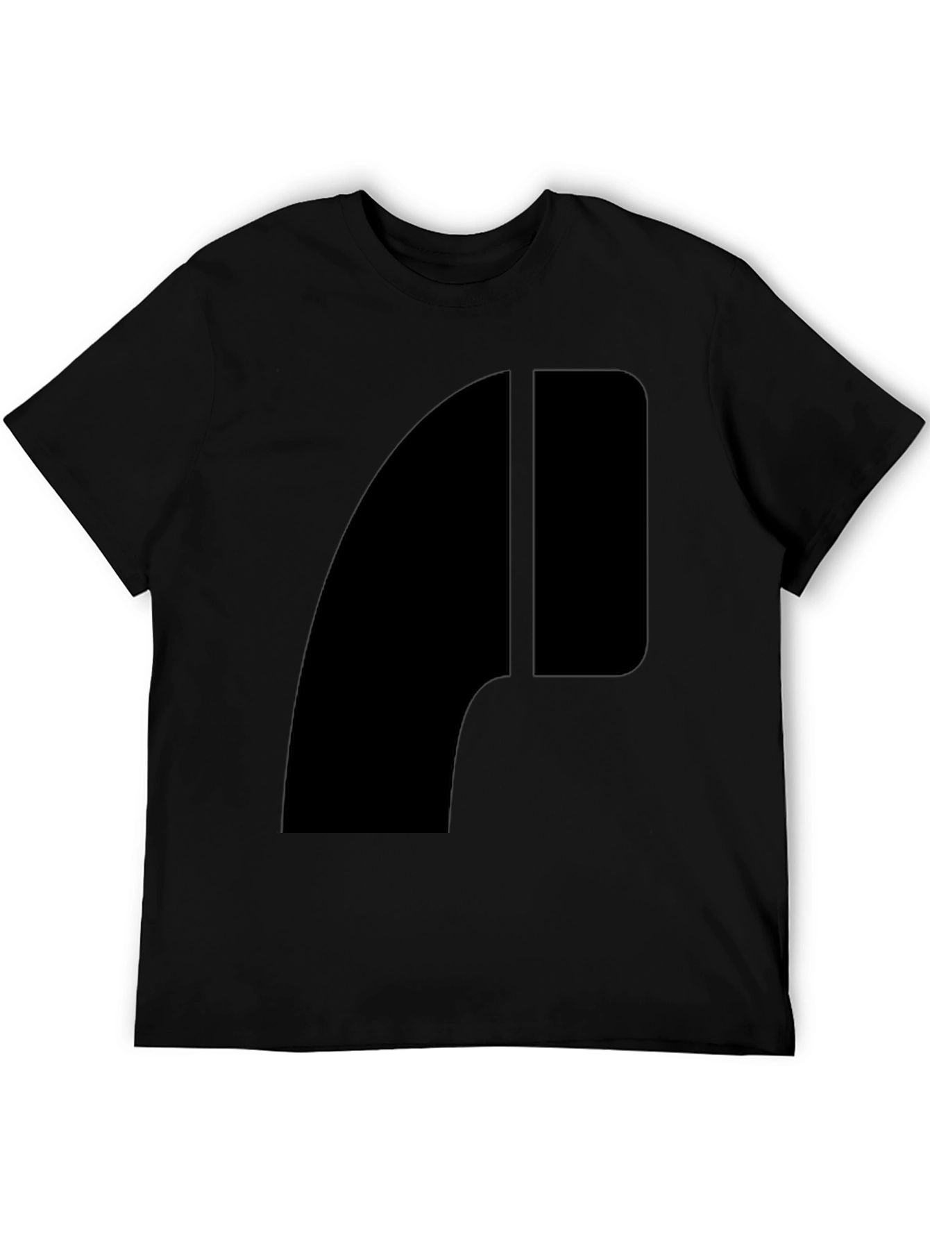 Abstract Graphic Black T-Shirt - Modern Style