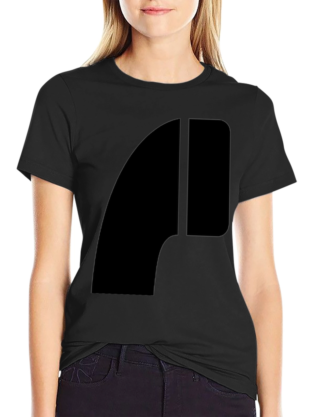 Abstract Graphic Black T-Shirt - Modern Style