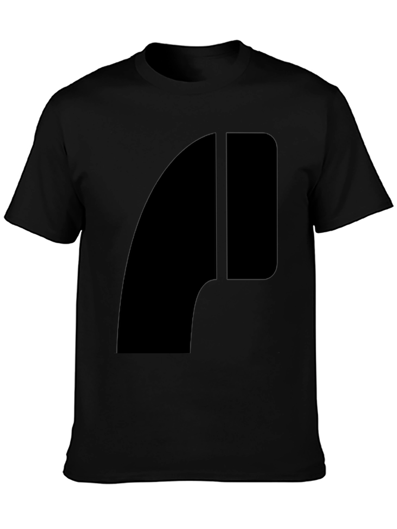 Abstract Graphic Black T-Shirt - Modern Style