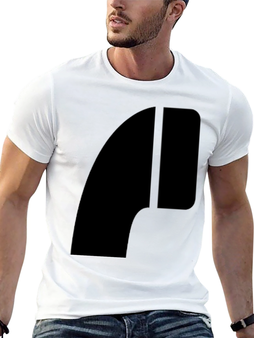 Abstract Graphic Black T-Shirt - Modern Style