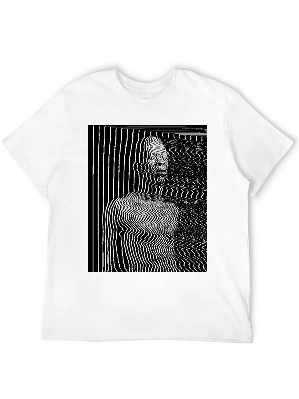 Abstract Line Art Graphic T-Shirt