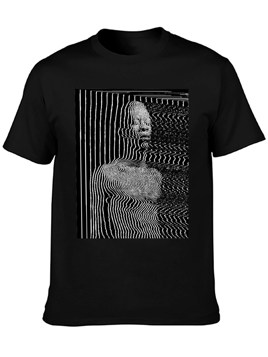 Abstract Line Art Graphic T-Shirt