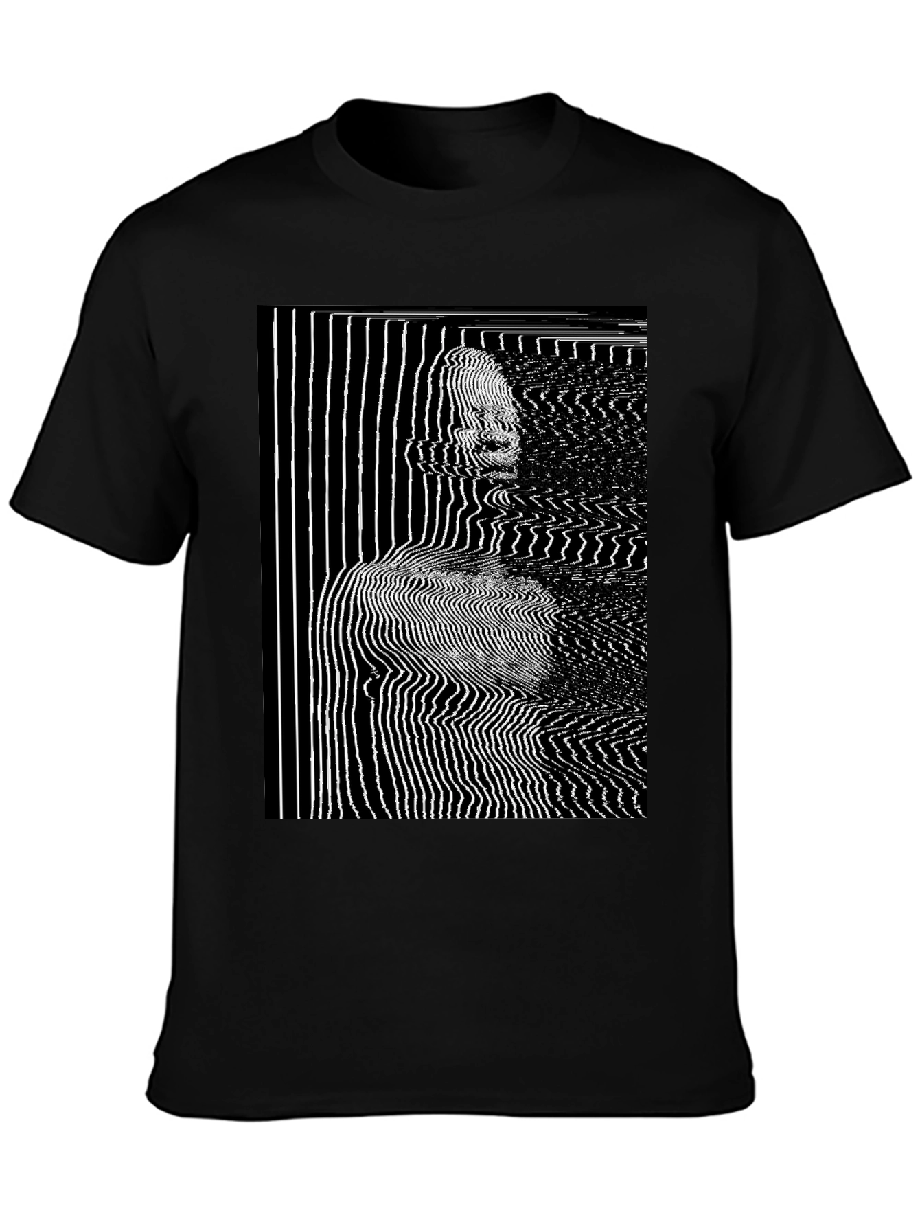 Abstract Line Art Graphic T-Shirt