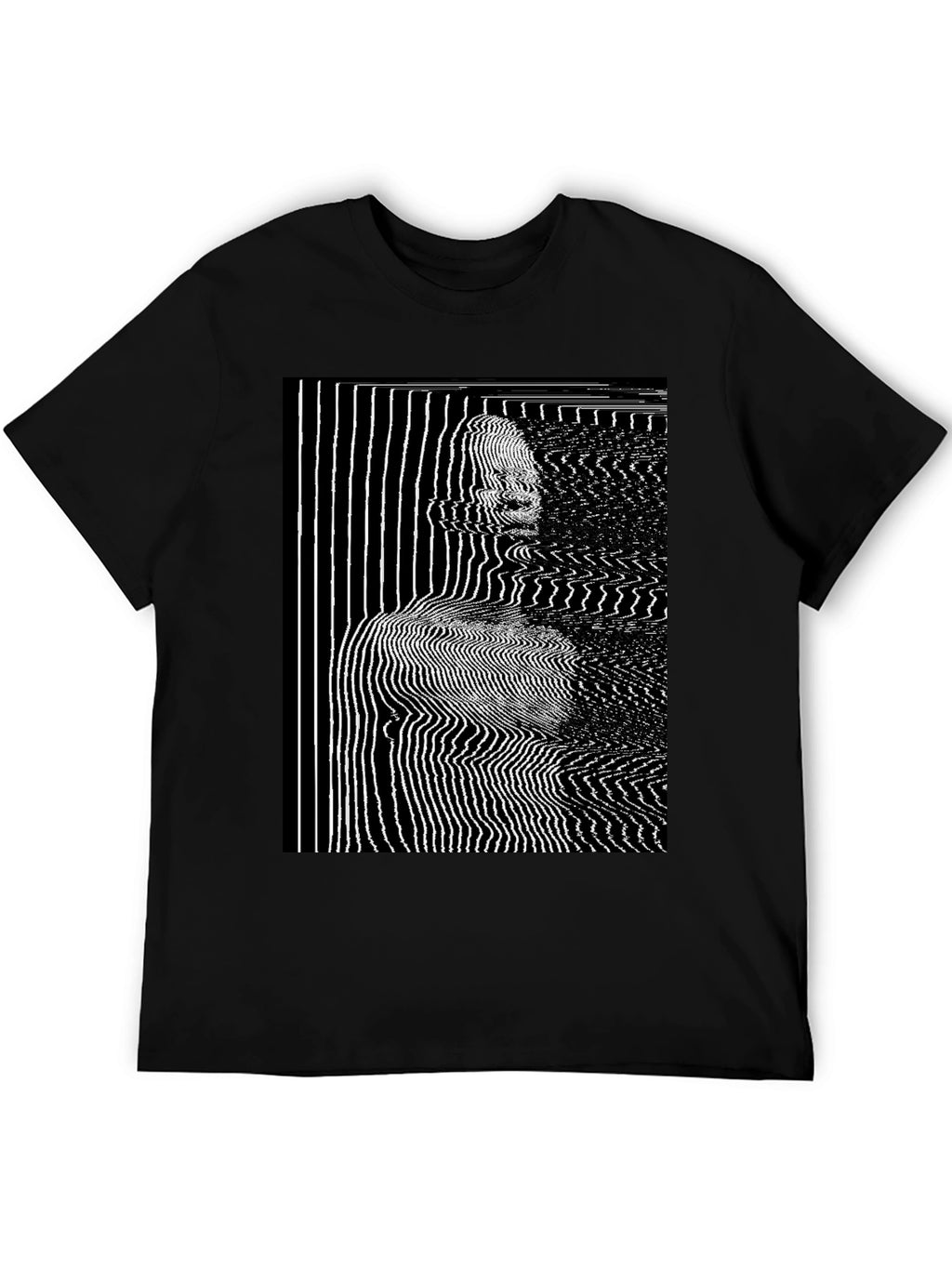 Abstract Line Art Graphic T-Shirt