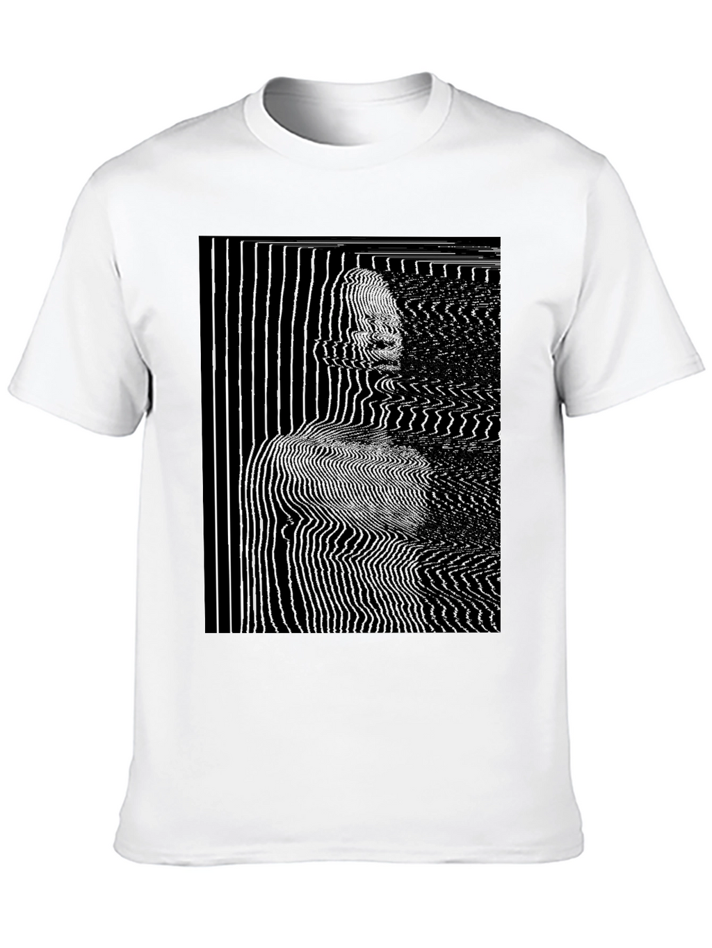 Abstract Line Art Graphic T-Shirt
