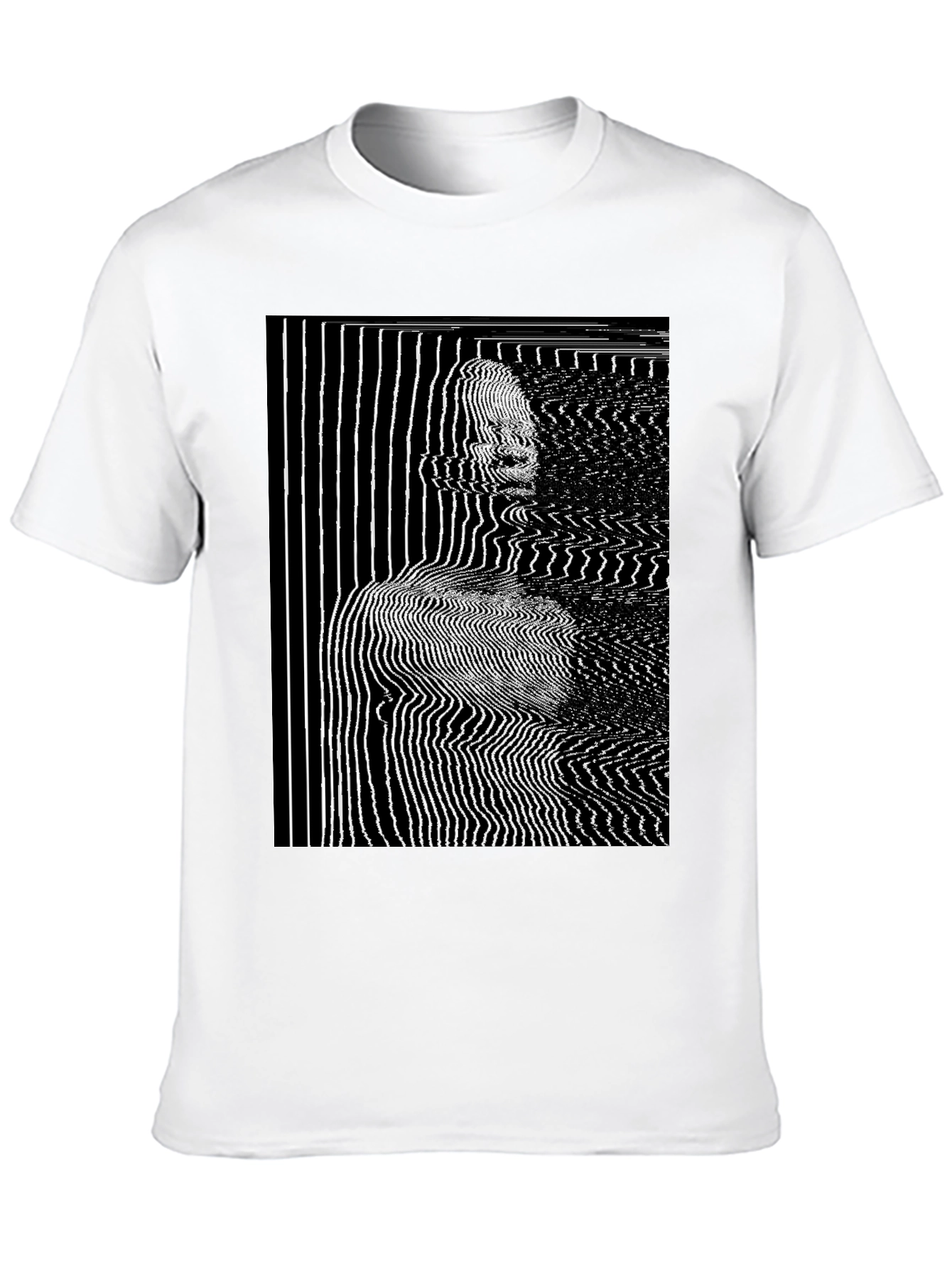 Abstract Line Art Graphic T-Shirt