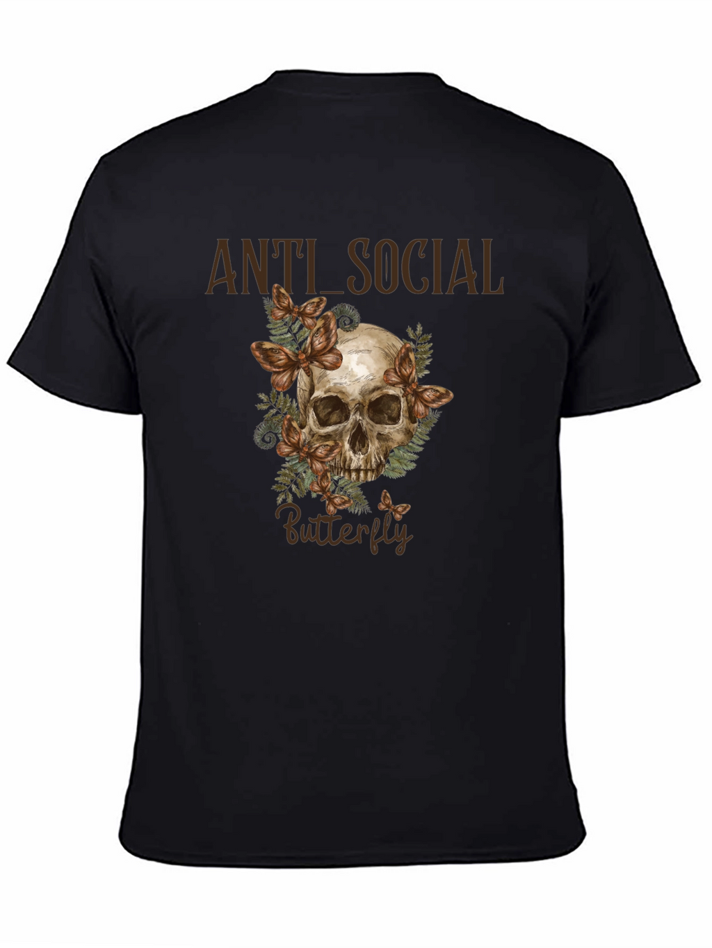 Anti Social Butterfly Graphic T-Shirt