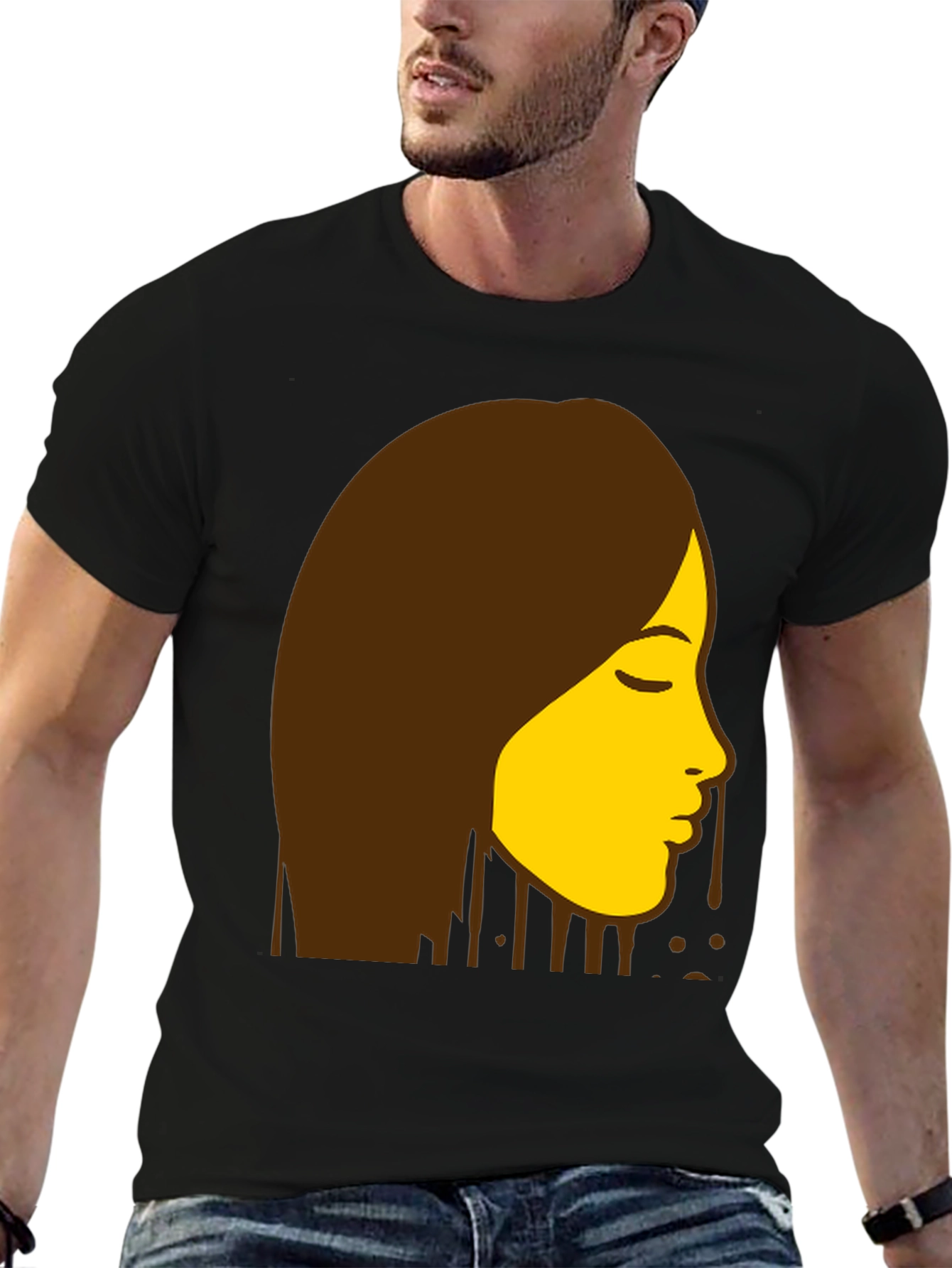 Abstract Woman Portrait Graphic Tee