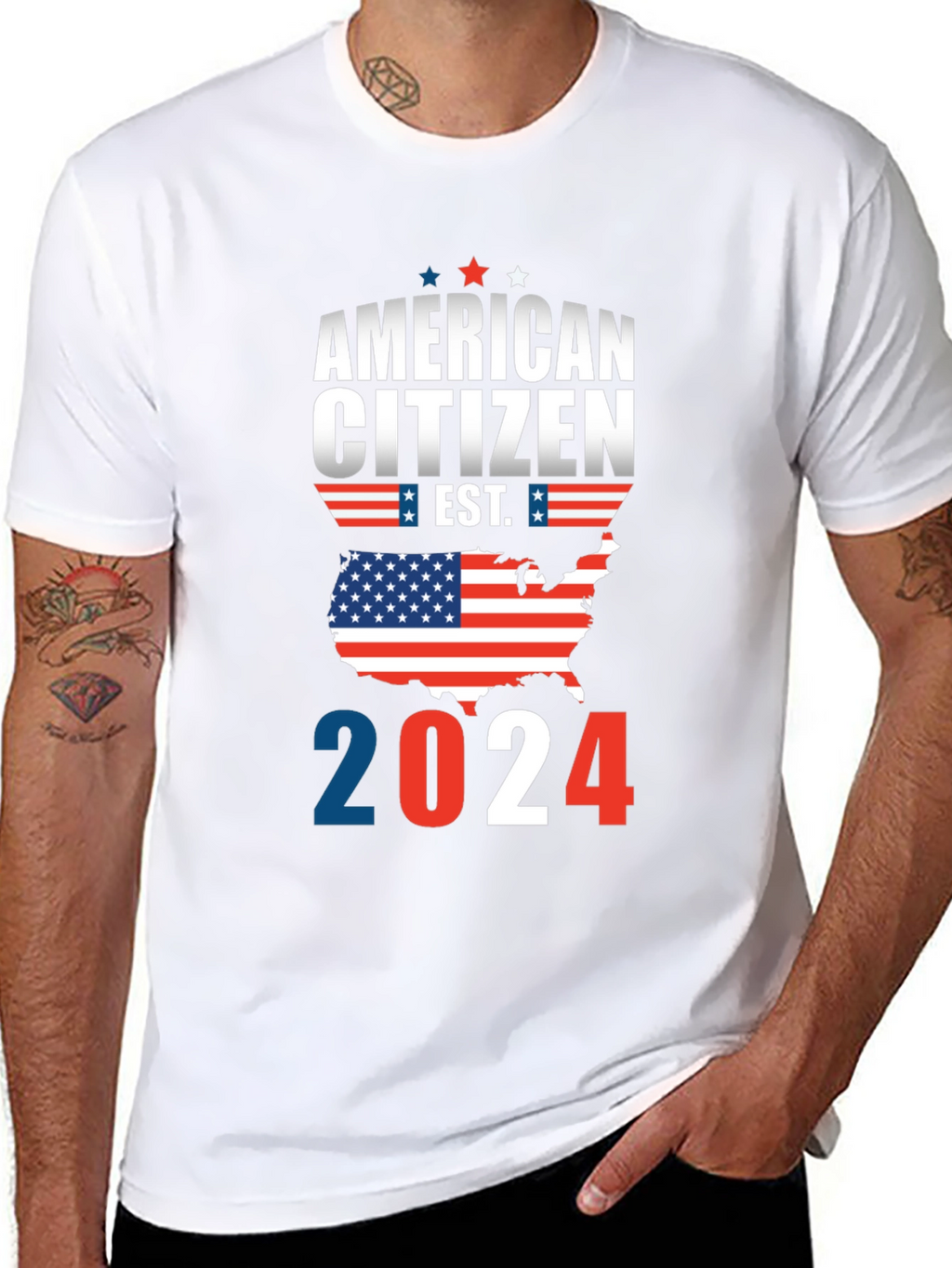 American Citizen 2024 Patriotic T-Shirt
