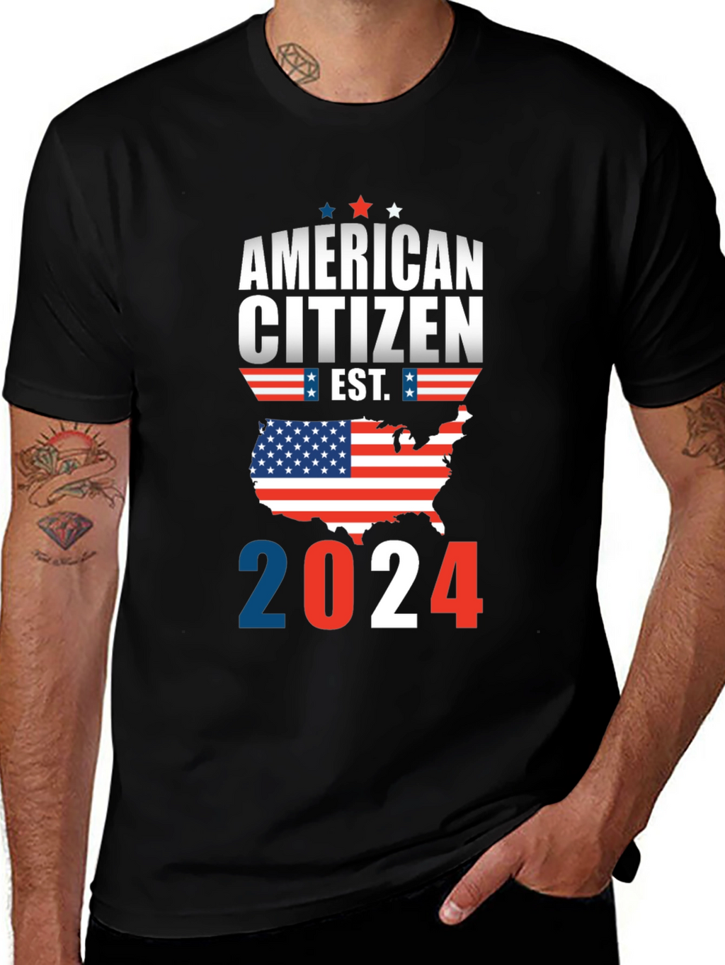 American Citizen 2024 Patriotic T-Shirt