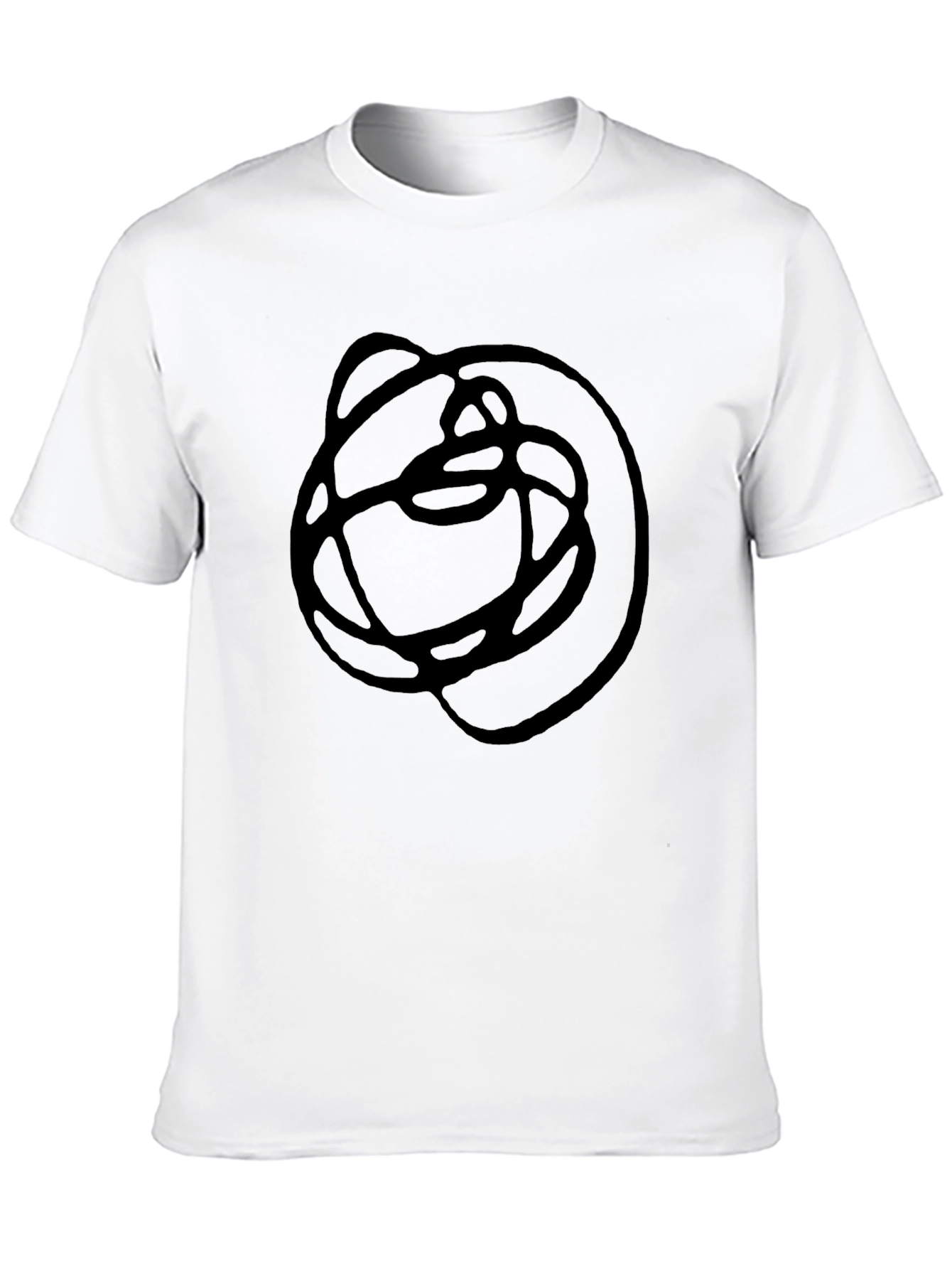 Abstract Graphic Black T-Shirt - Modern Art Tee