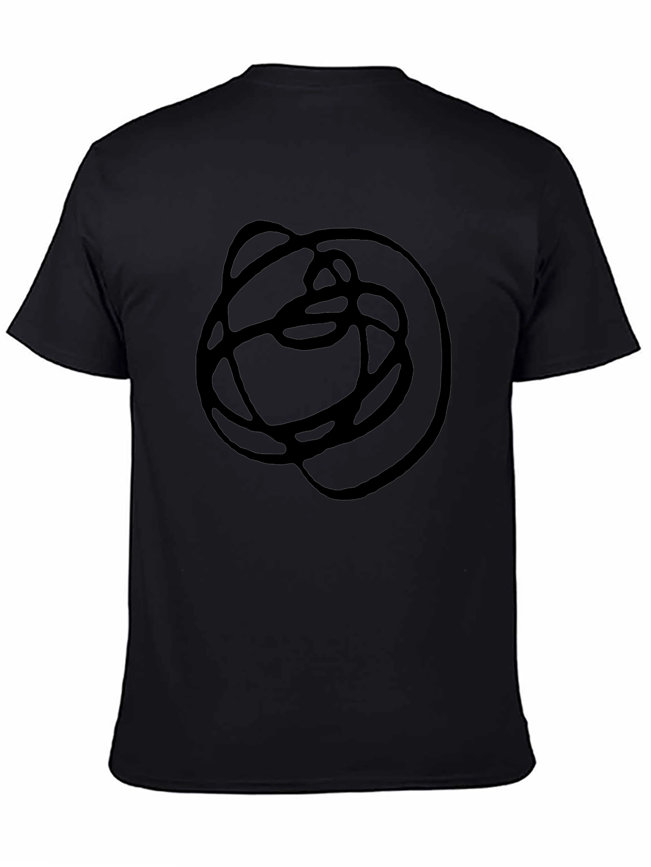 Abstract Graphic Black T-Shirt - Modern Art Tee