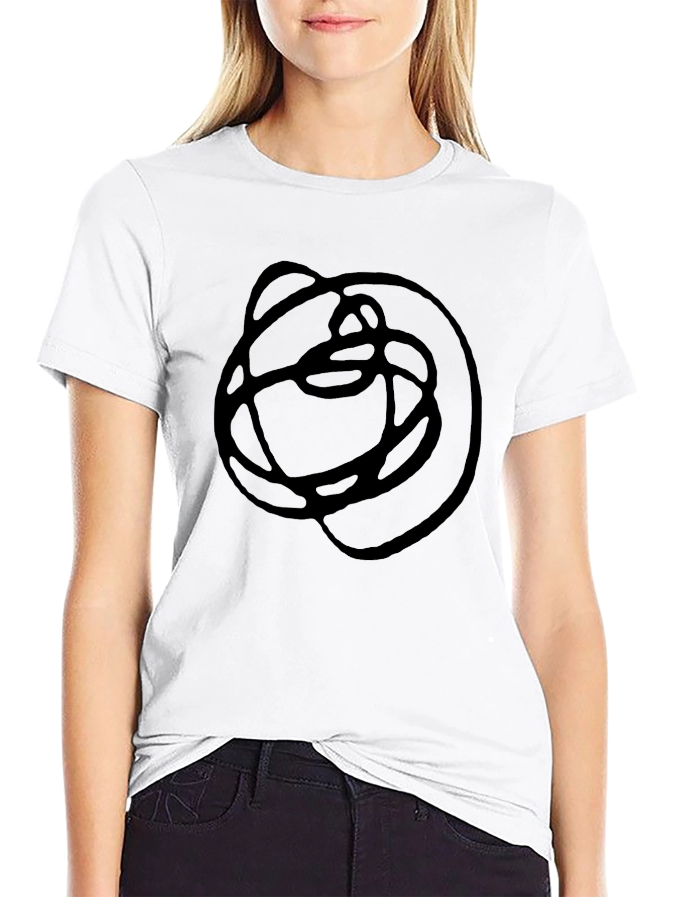 Abstract Graphic Black T-Shirt - Modern Art Tee