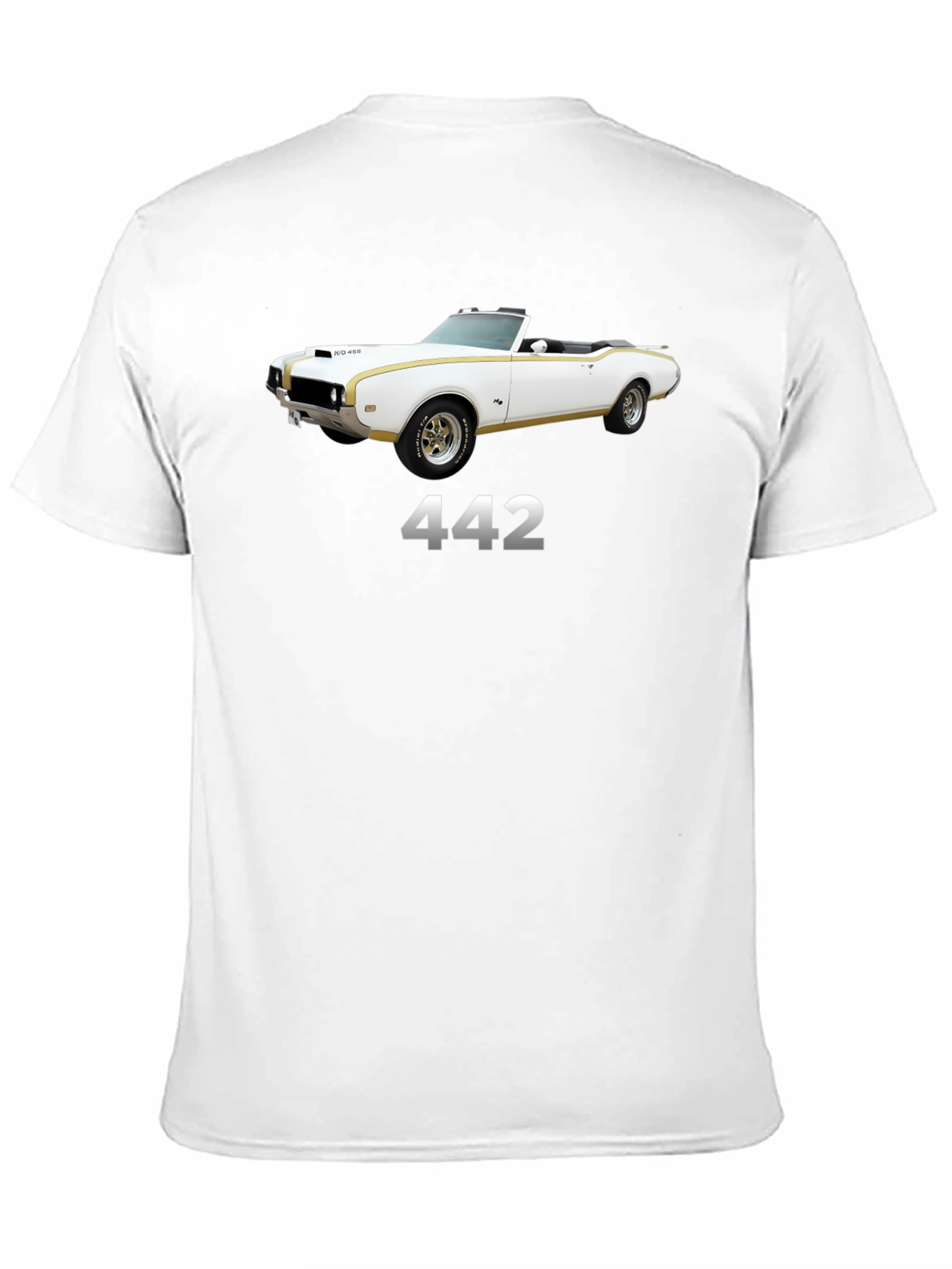 442 Classic Car Black T-Shirt