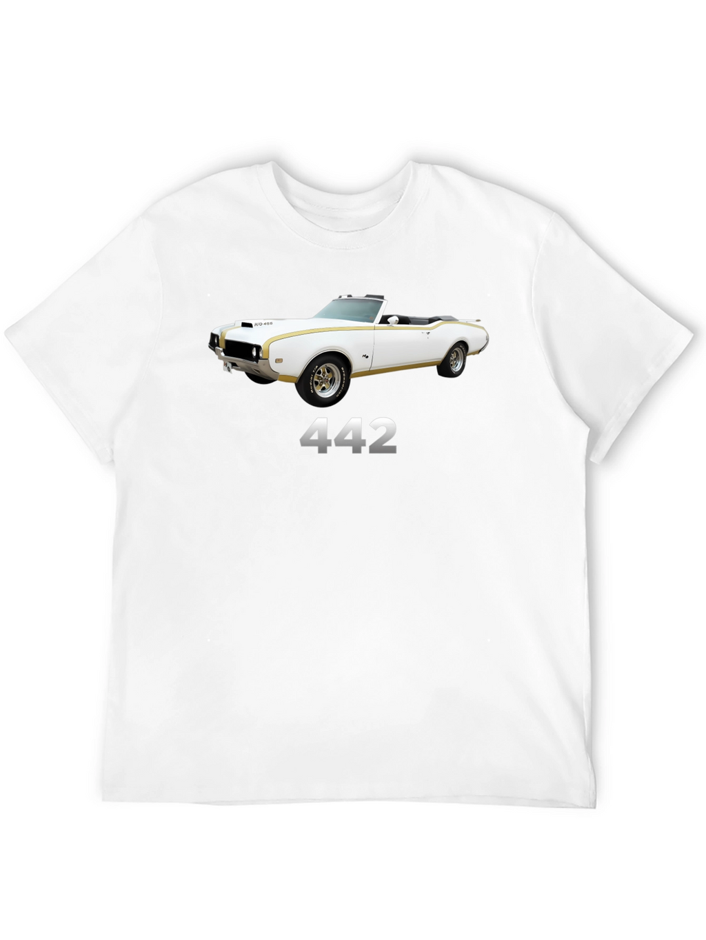 442 Classic Car Black T-Shirt